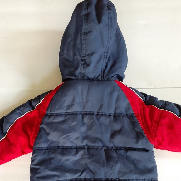 Protection System Boys Jacket Winter Hood Red Blue 24 Months Polyester - Picture 8 of 14